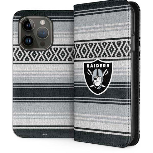 NFL Las Vegas Raiders Trailblazer iPhone 15 Pro Folio Case