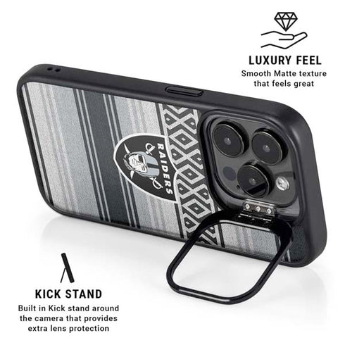 NFL Las Vegas Raiders Trailblazer iPhone 15 Pro Kickstand Case
