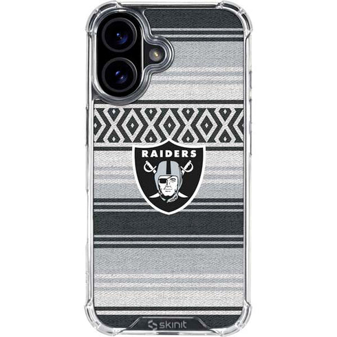 NFL Las Vegas Raiders Trailblazer iPhone 16 Plus Clear Case
