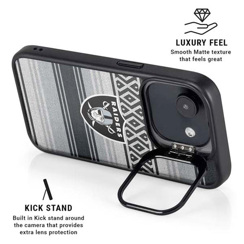 NFL Las Vegas Raiders Trailblazer iPhone 16e Kickstand Case