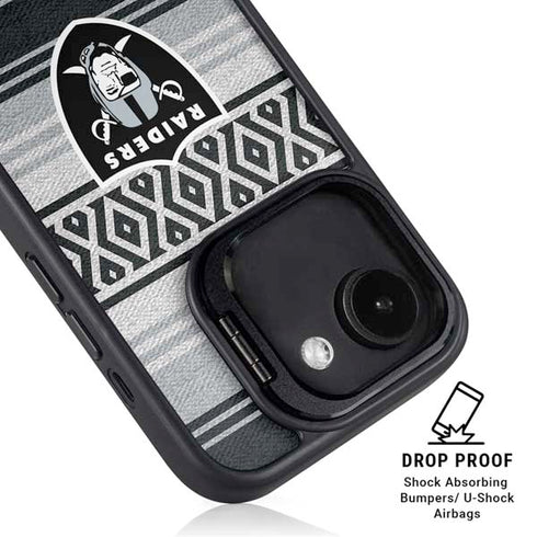 NFL Las Vegas Raiders Trailblazer iPhone 16e Kickstand Case