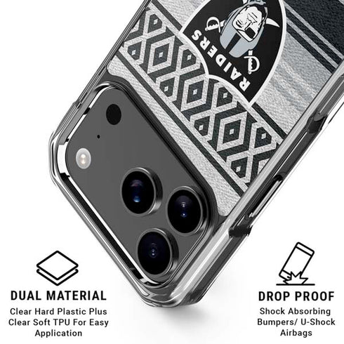 NFL Las Vegas Raiders Trailblazer iPhone 18 Pro Clear Case
