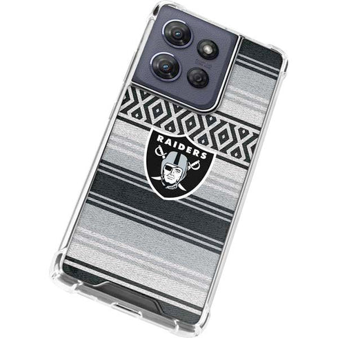 NFL Las Vegas Raiders Trailblazer Moto G 5G (2025) Clear Case