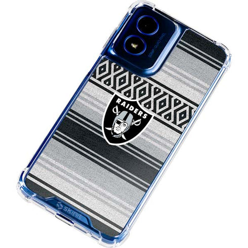 NFL Las Vegas Raiders Trailblazer Moto G 5G (2024) Clear Case