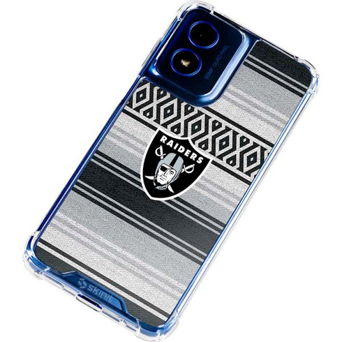 NFL Las Vegas Raiders Trailblazer Moto G Play 4G (2024) Clear Case