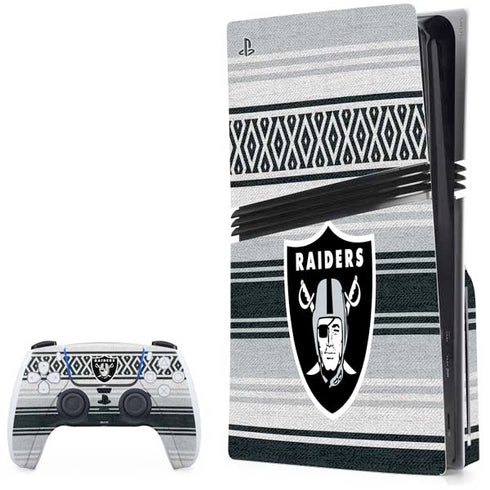 NFL Las Vegas Raiders Trailblazer PS5 Pro Disk Bundle Skin