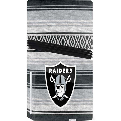 NFL Las Vegas Raiders Trailblazer PS5 Pro Disk Console Skin