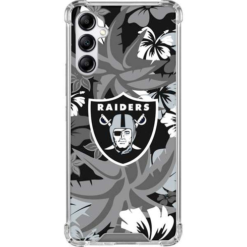 NFL Las Vegas Raiders Tropical Print Gabb Phone 4 Clear Case