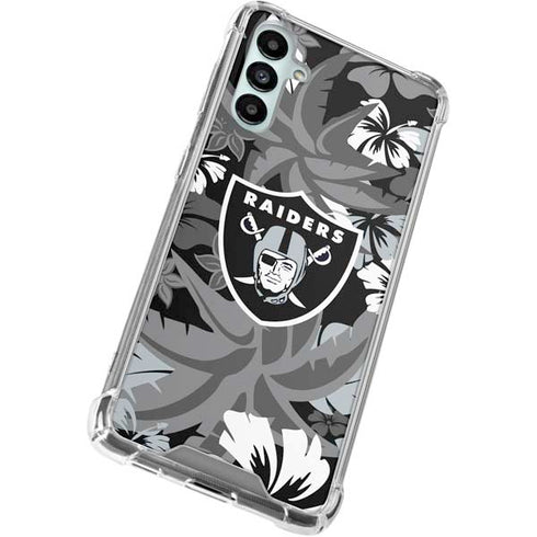 NFL Las Vegas Raiders Tropical Print Gabb Phone 4 Clear Case