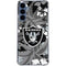 NFL Las Vegas Raiders Tropical Print Galaxy A35 5G Clear Case