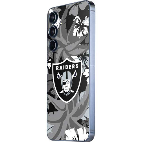 NFL Las Vegas Raiders Tropical Print Galaxy A35 5G Skin