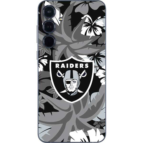 NFL Las Vegas Raiders Tropical Print Galaxy A36 5G Skin