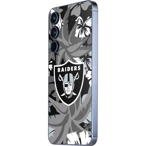 NFL Las Vegas Raiders Tropical Print Galaxy A36 5G Skin