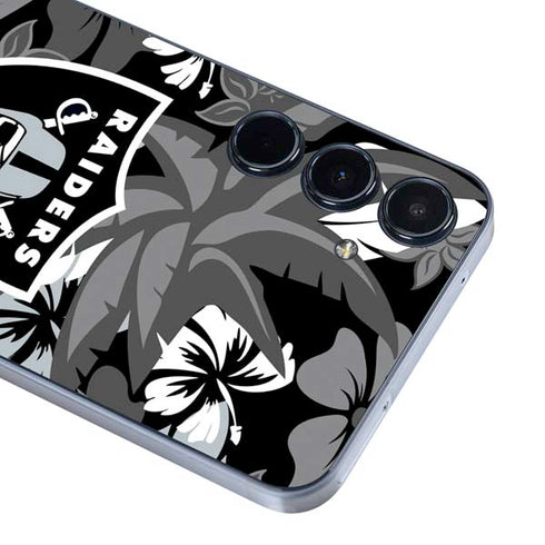 NFL Las Vegas Raiders Tropical Print Galaxy A36 5G Skin