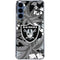 NFL Las Vegas Raiders Tropical Print Galaxy A55 5G Clear Case