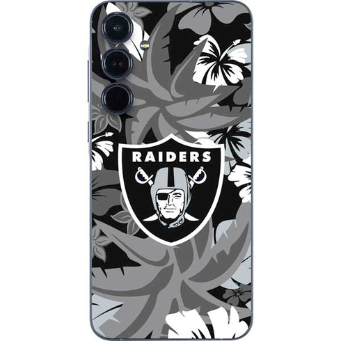 NFL Las Vegas Raiders Tropical Print Galaxy A55 5G Skin