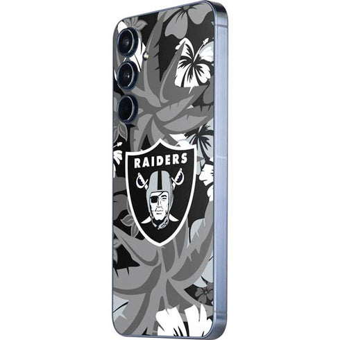 NFL Las Vegas Raiders Tropical Print Galaxy A55 5G Skin