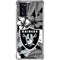 NFL Las Vegas Raiders Tropical Print Galaxy Note20 5G Clear Case