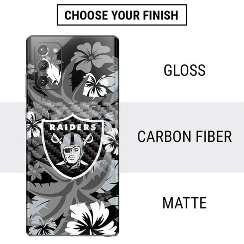 NFL Las Vegas Raiders Tropical Print Galaxy Note20 5G Skin