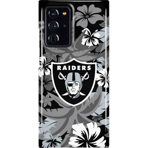NFL Las Vegas Raiders Tropical Print Galaxy Cases