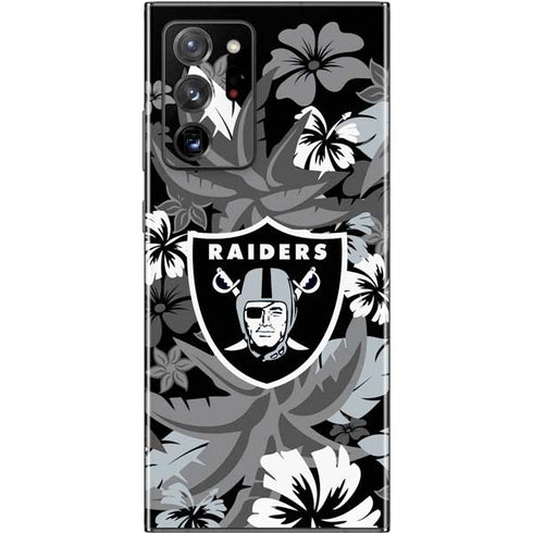 NFL Las Vegas Raiders Tropical Print Galaxy Note20 Ultra 5G Skin