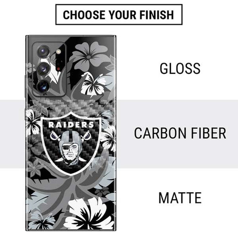 NFL Las Vegas Raiders Tropical Print Galaxy Note20 Ultra 5G Skin
