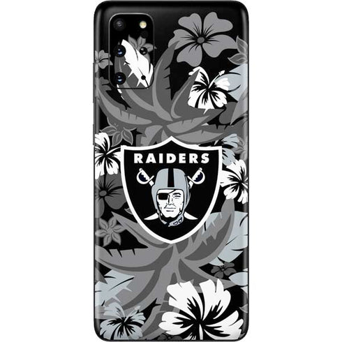 NFL Las Vegas Raiders Tropical Print Galaxy S20 Plus Skin
