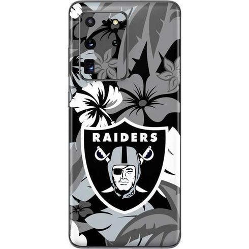 NFL Las Vegas Raiders Tropical Print Galaxy S20 Ultra 5G Skin