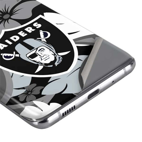 NFL Las Vegas Raiders Tropical Print Galaxy S20 Ultra 5G Skin