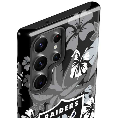 NFL Las Vegas Raiders Tropical Print Galaxy S23 Ultra Pro Case