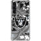 NFL Las Vegas Raiders Tropical Print Galaxy S24 FE Clear Case