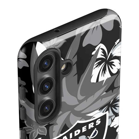 NFL Las Vegas Raiders Tropical Print Galaxy S25 Impact Case