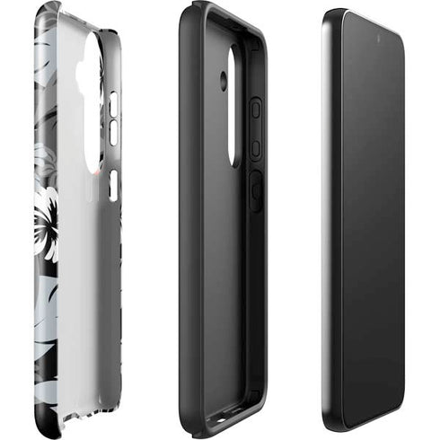 NFL Las Vegas Raiders Tropical Print Galaxy S25 Plus Impact Case