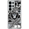NFL Las Vegas Raiders Tropical Print Galaxy S25 Ultra Clear Case