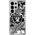 NFL Las Vegas Raiders Tropical Print Galaxy S25 Ultra Clear Case