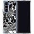 NFL Las Vegas Raiders Tropical Print Galaxy Z Fold5 5G Clear Case