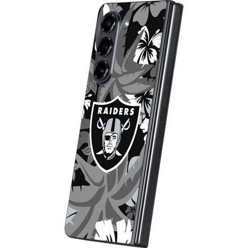 NFL Las Vegas Raiders Tropical Print Galaxy Z Fold5 5G Skin