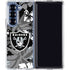 NFL Las Vegas Raiders Tropical Print Galaxy Z Fold6 Clear Case