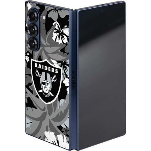 NFL Las Vegas Raiders Tropical Print Galaxy Z Fold6 Skin