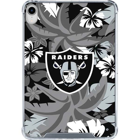 NFL Las Vegas Raiders Tropical Print iPad 11th Gen (2025) Clear Case