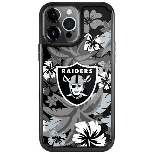 NFL Las Vegas Raiders Tropical Print iPhone Cases