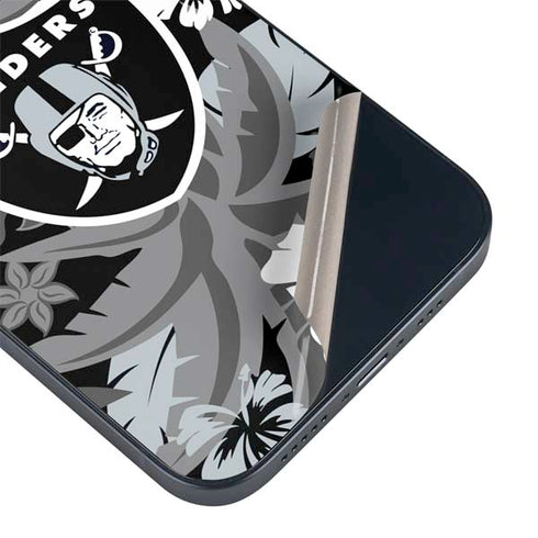 NFL Las Vegas Raiders Tropical Print iPhone Skins