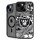 NFL Las Vegas Raiders Tropical Print iPhone 15 Plus Kickstand Case