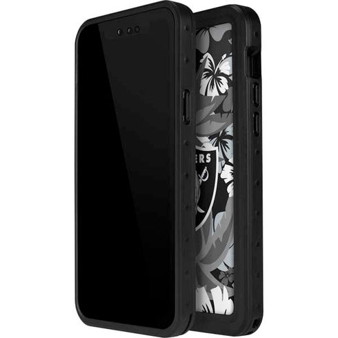 NFL Las Vegas Raiders Tropical Print iPhone 15 Plus Waterproof Case