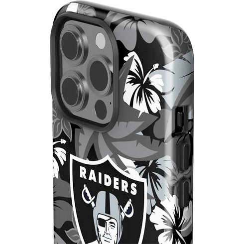 NFL Las Vegas Raiders Tropical Print iPhone 15 Pro Impact Case
