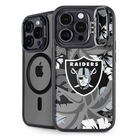 NFL Las Vegas Raiders Tropical Print iPhone 15 Pro Kickstand Case