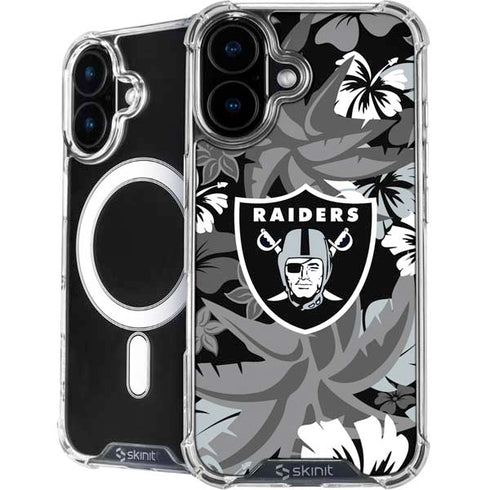 NFL Las Vegas Raiders Tropical Print iPhone 16 MagSafe Case