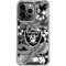 NFL Las Vegas Raiders Tropical Print iPhone 16 Pro Clear Case