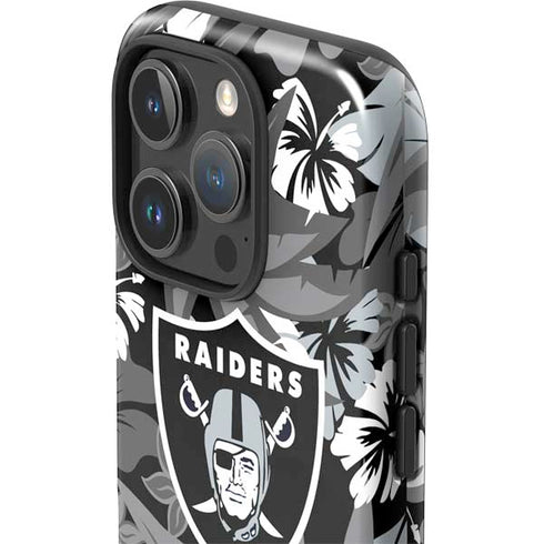 NFL Las Vegas Raiders Tropical Print iPhone 16 Pro Impact Case