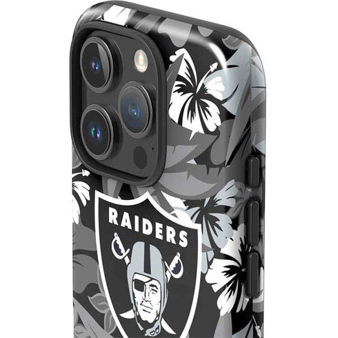 NFL Las Vegas Raiders Tropical Print iPhone 16 Pro Max Impact Case
